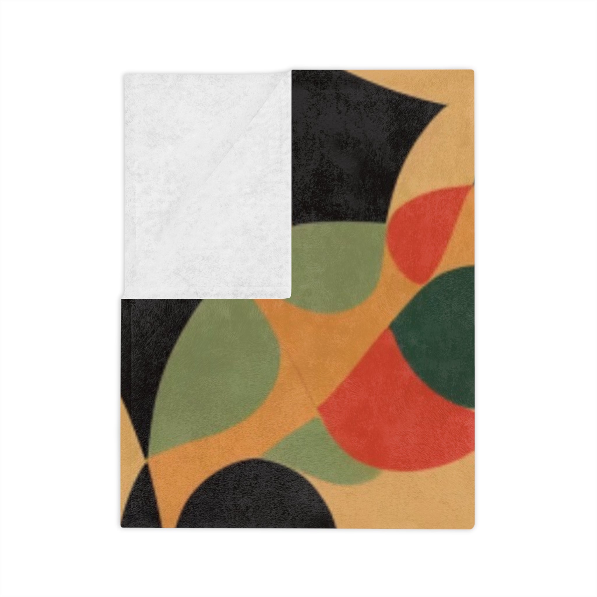 Velveteen Retro Raven Plush Throw