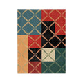 Velveteen — Retro Color Block Plush Throw