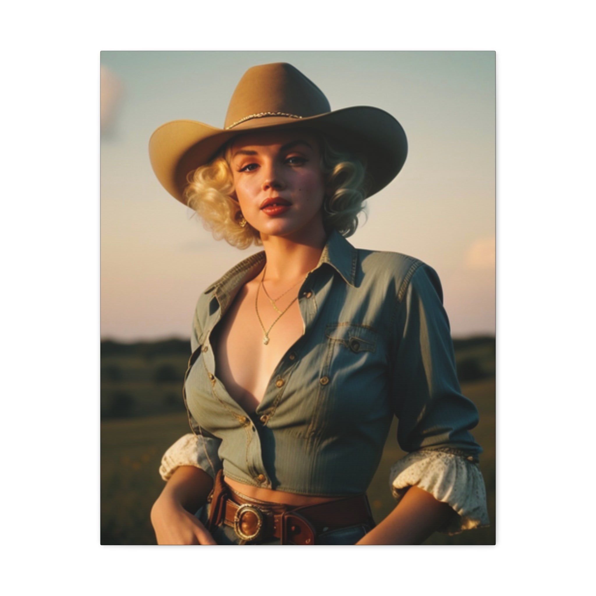 Bombshell Cowgirl — Original Print