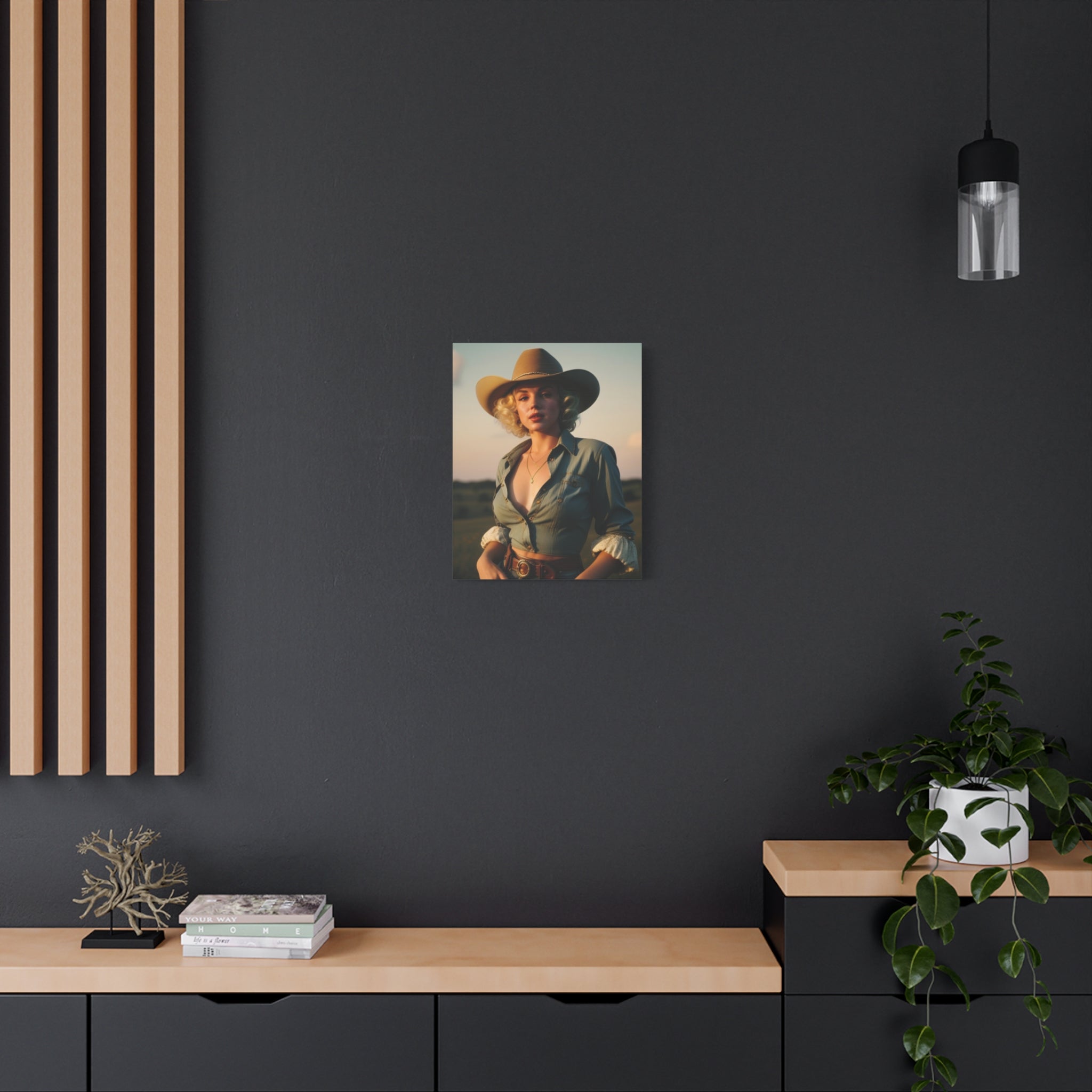 Portrait of a Cowgirl — Original Print