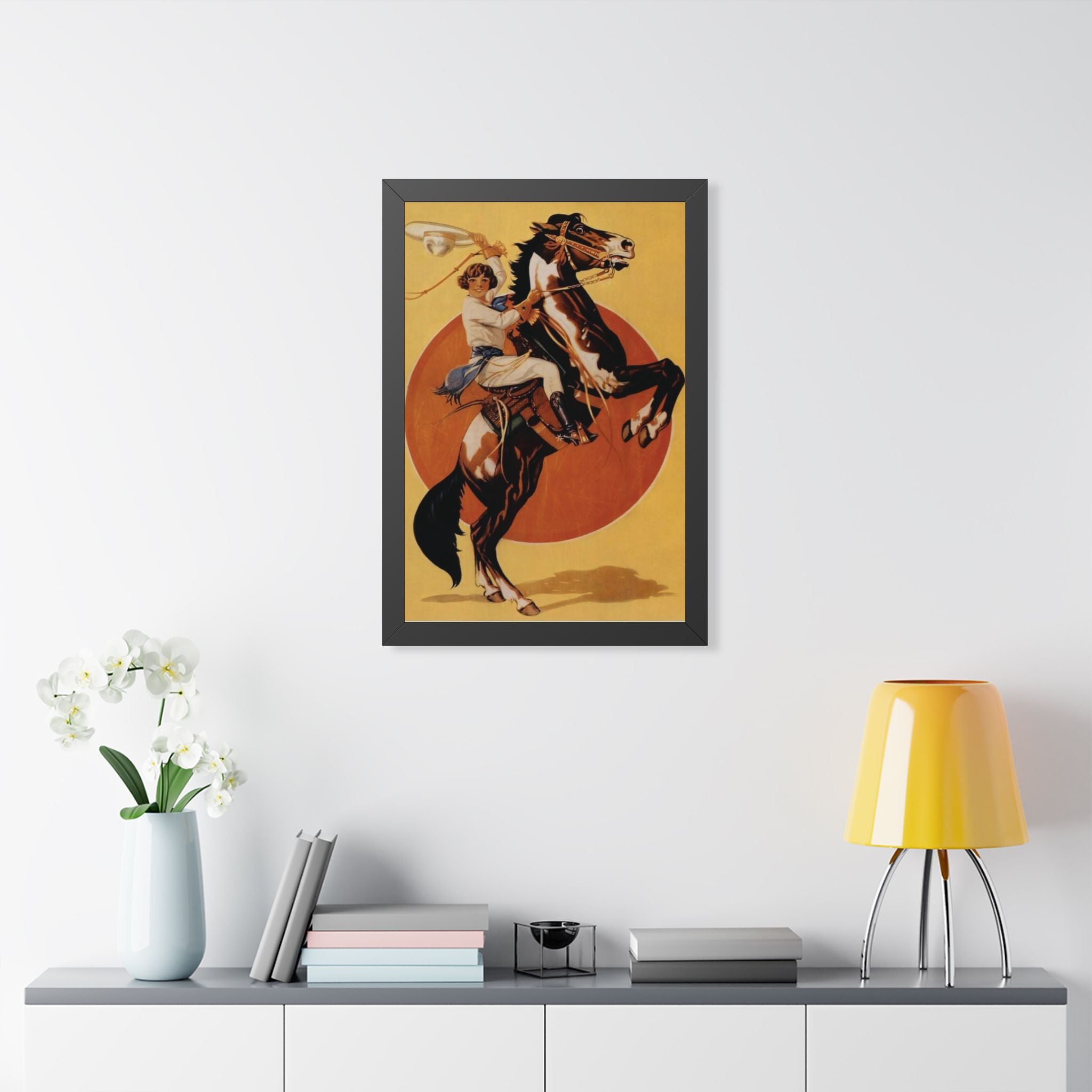 Ride 'Em High Framed Vintage Print
