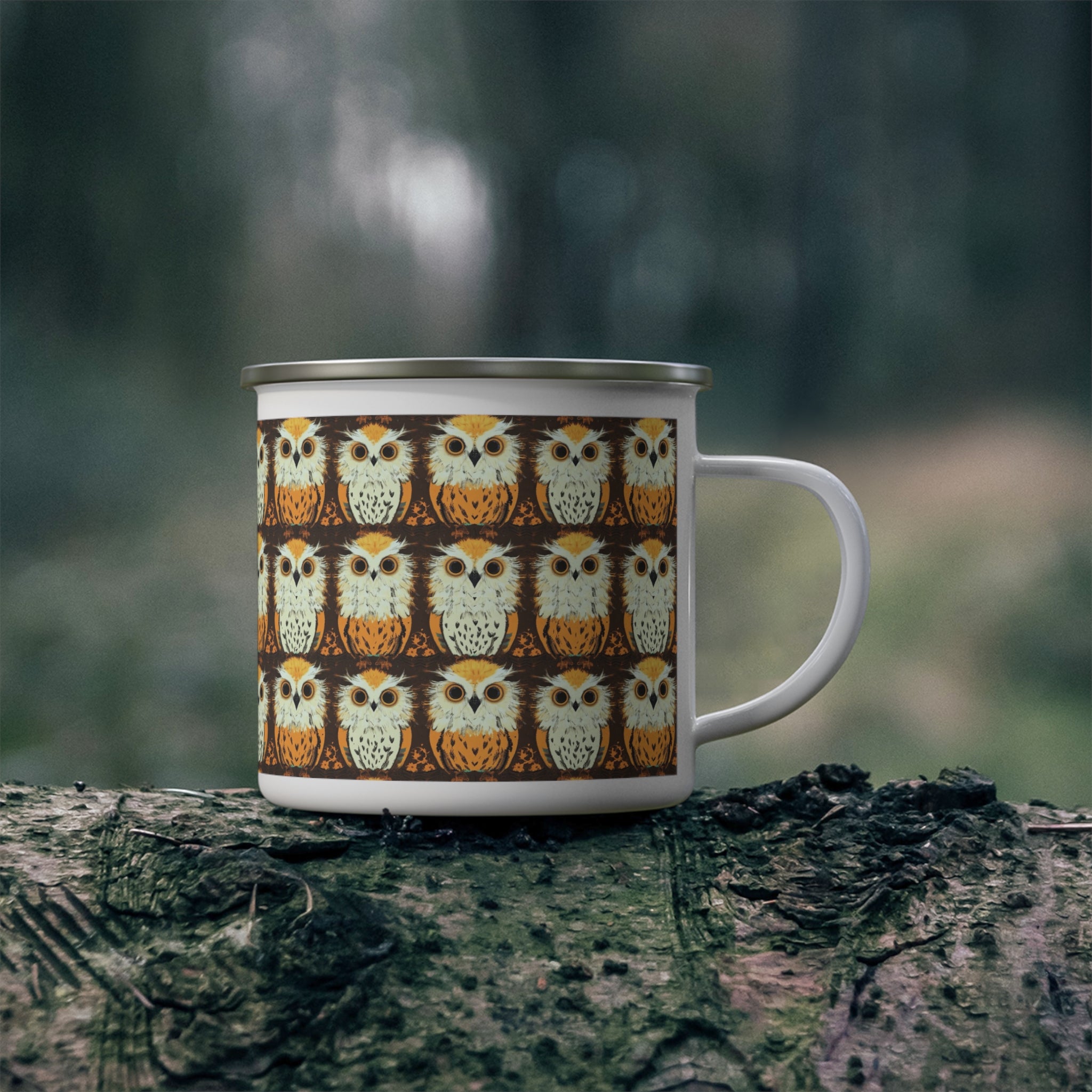 Golden Owl Camping Mug — 'Mountain God'