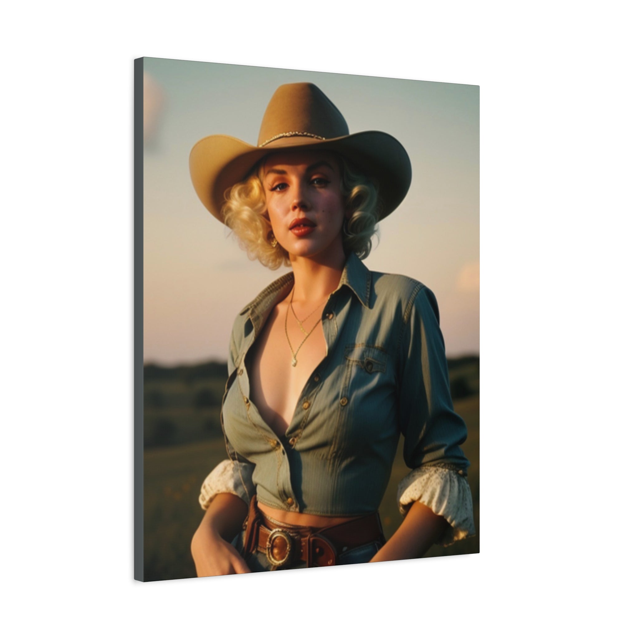 Bombshell Cowgirl — Original Print