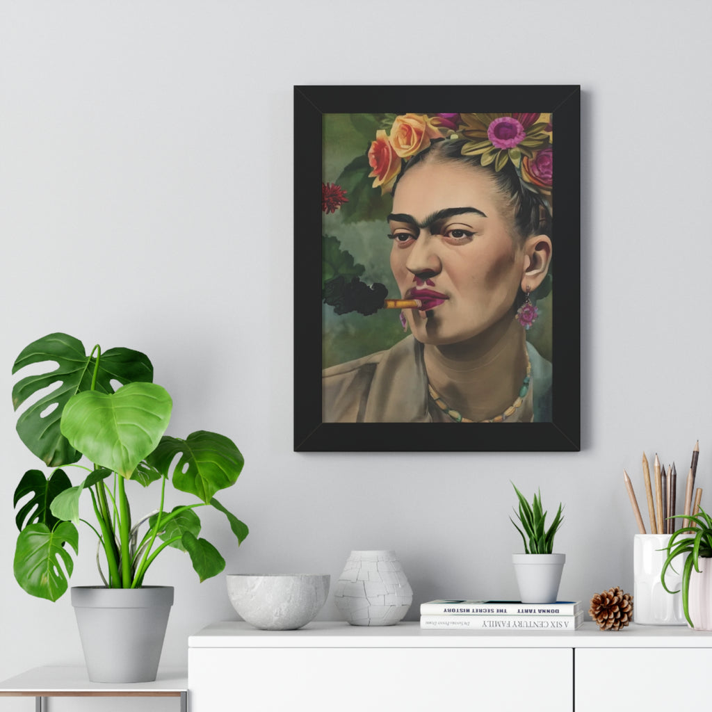 Frida Kahlo Portrait Framed Print