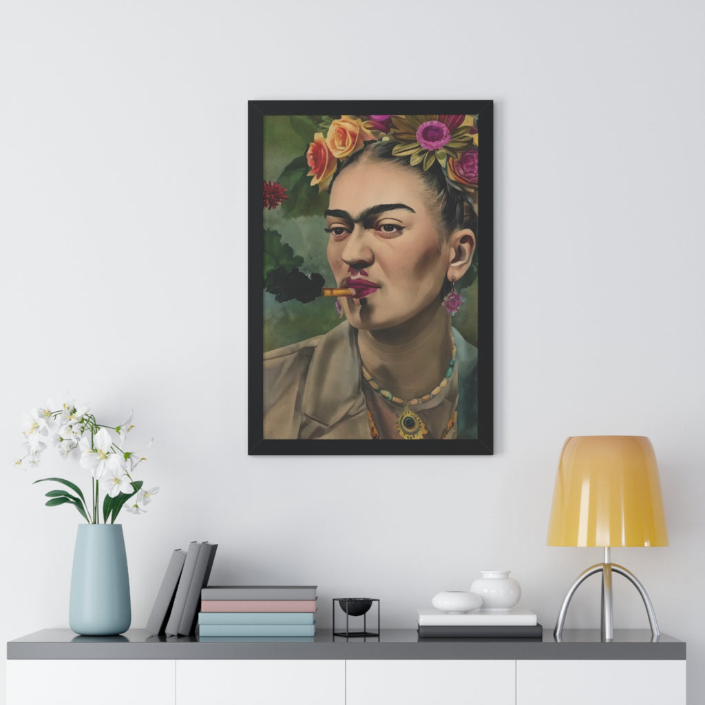 Frida Kahlo Portrait Framed Print