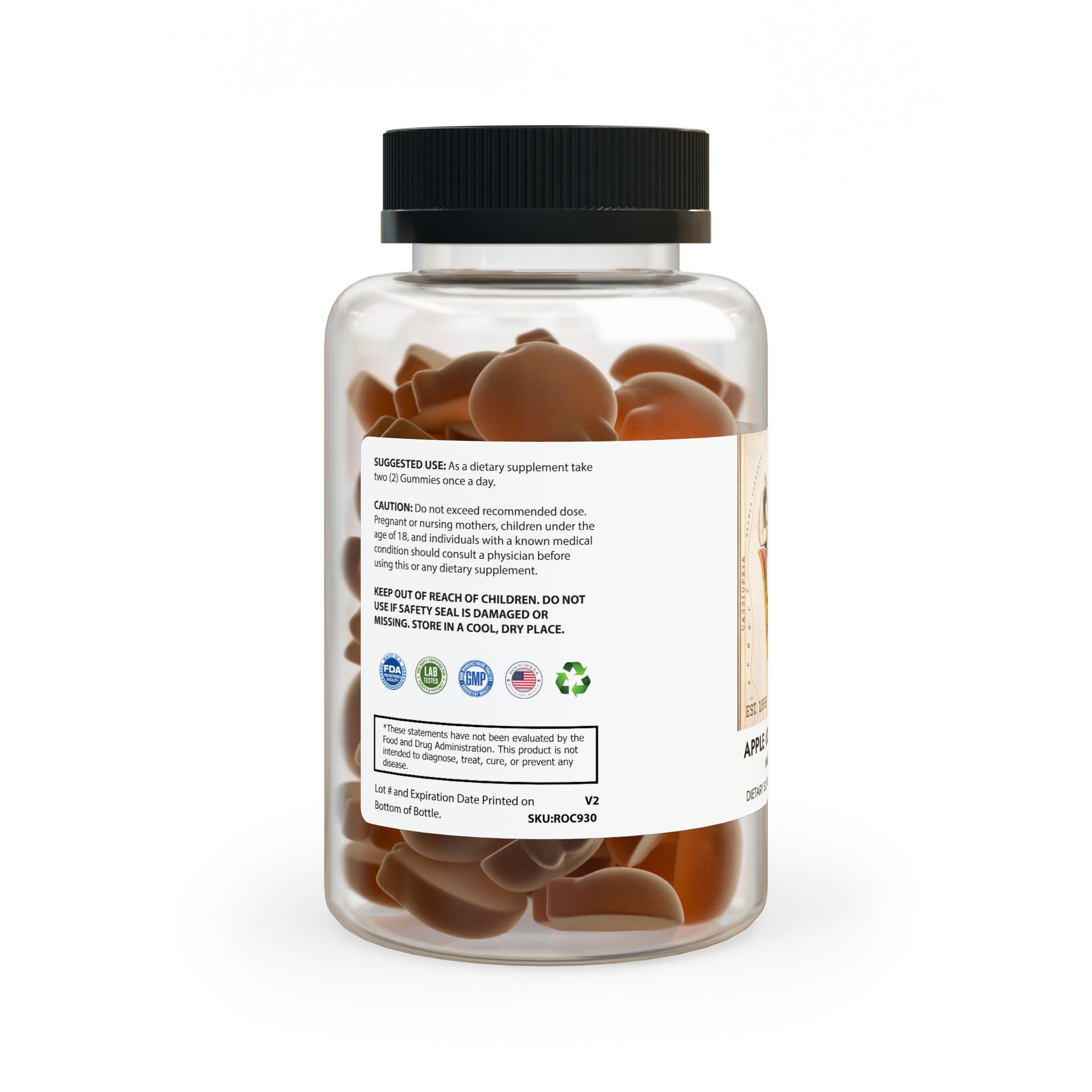 Cassiopeia Apple Cider Vinegar Gummies (60 Gummies)