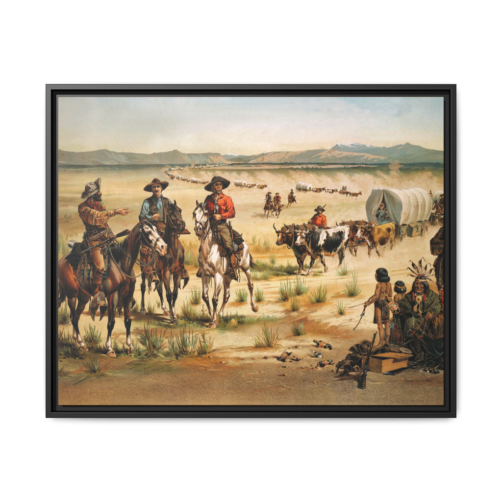 Wagon train - Vintage Print