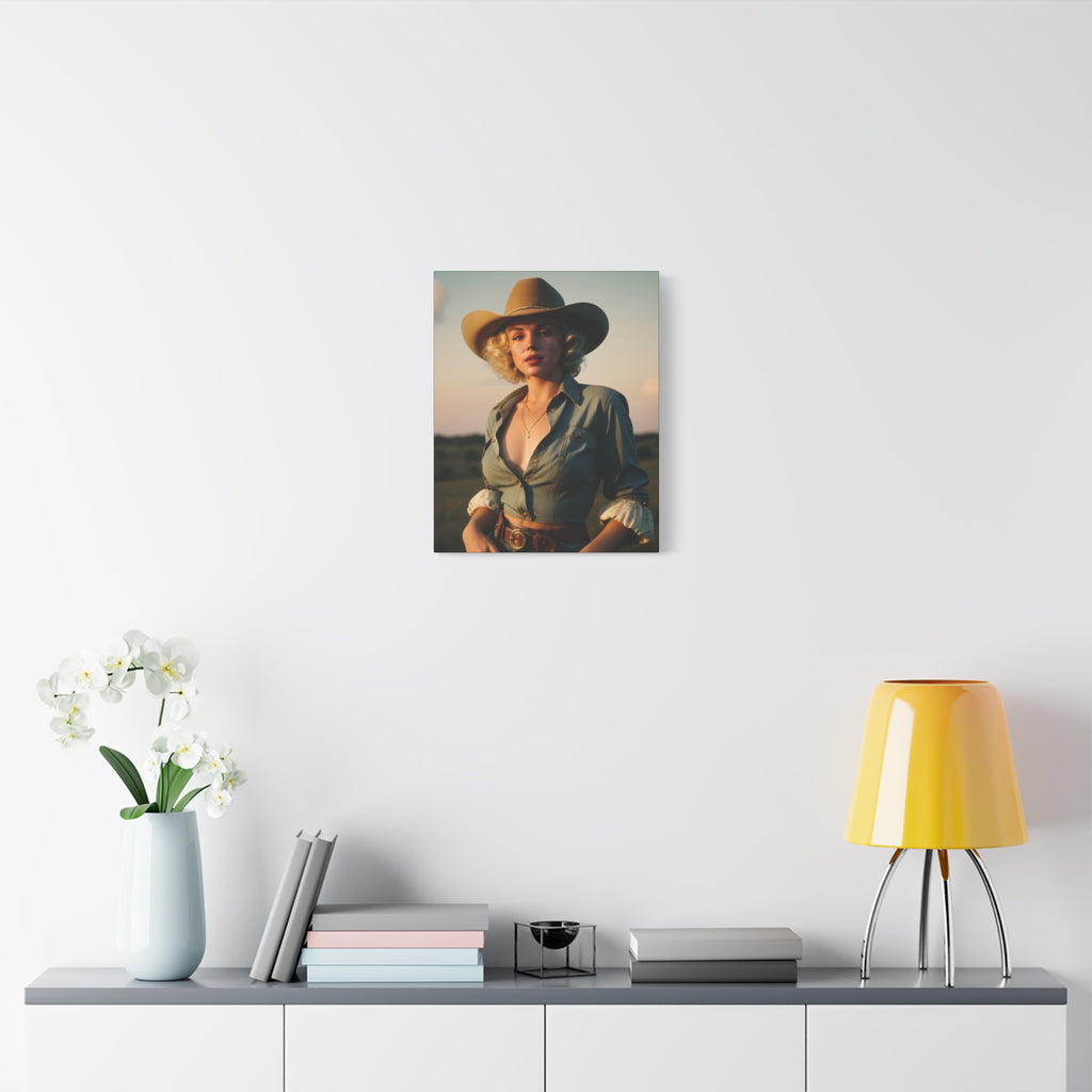 Portrait of a Cowgirl — Original Print