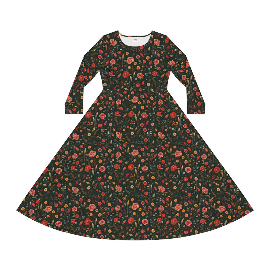 Spring Garden Long Sleeve Dress