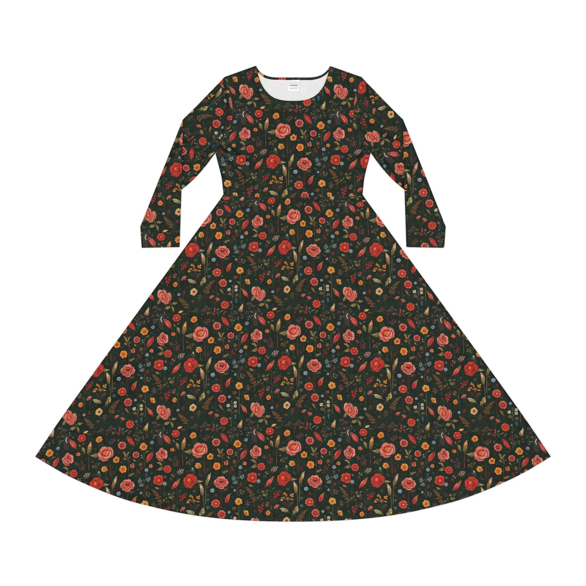 Spring Garden Long Sleeve Dress