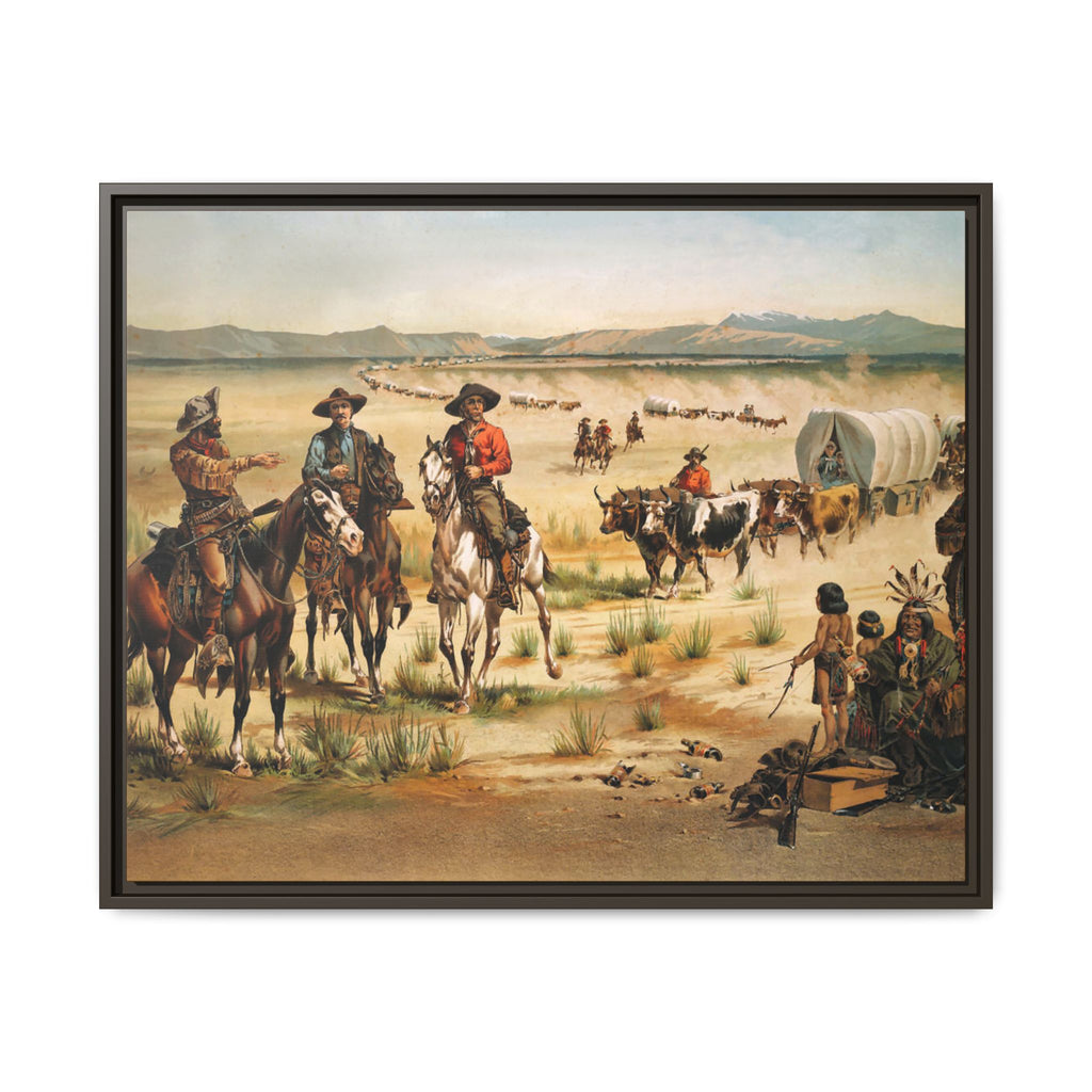 Wagon train - Vintage Print