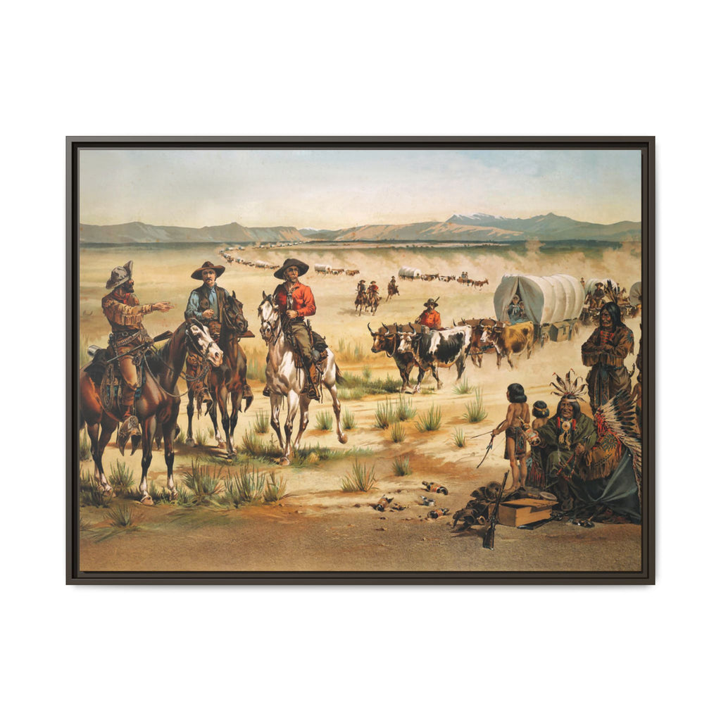 Wagon train - Vintage Print