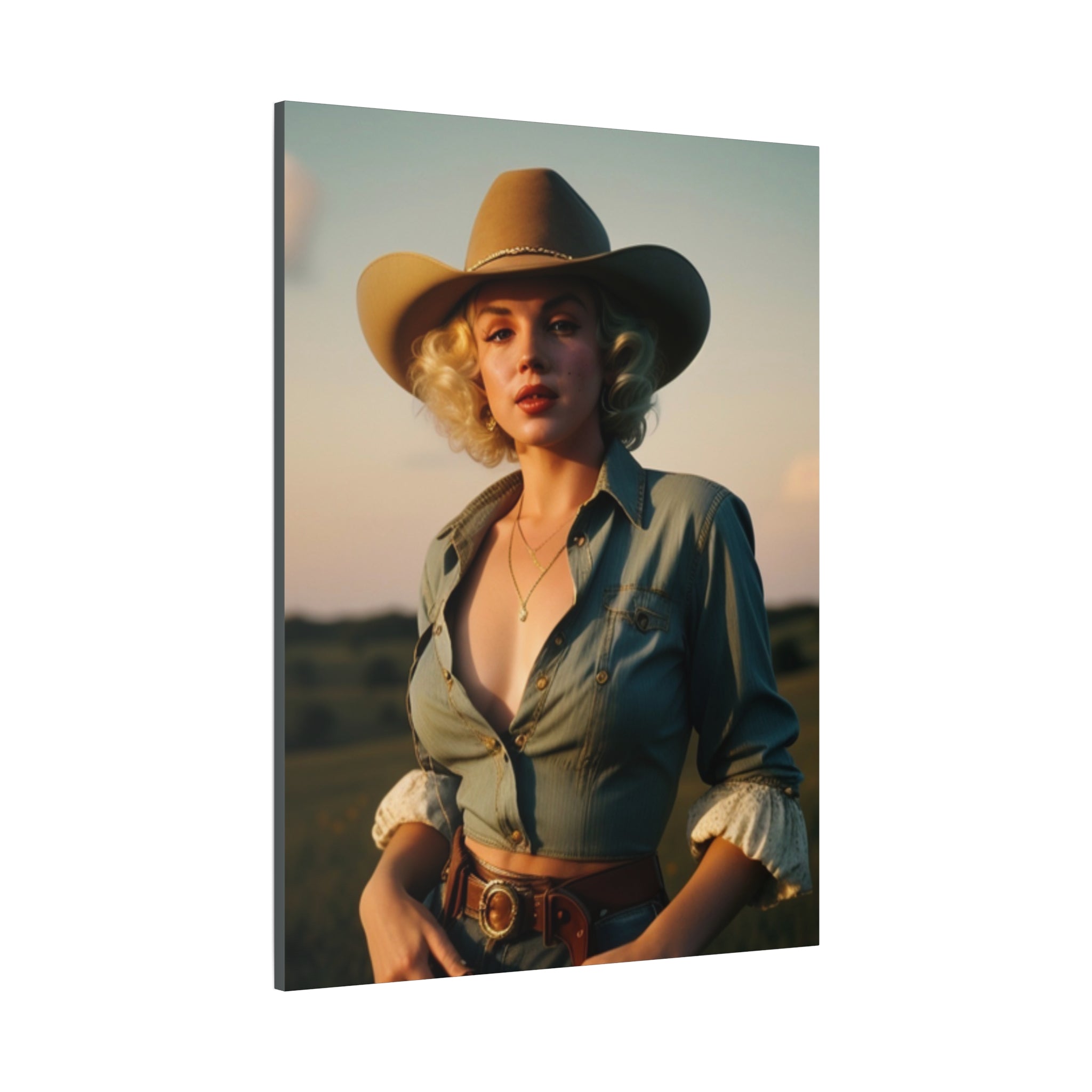 Portrait of a Cowgirl — Original Print