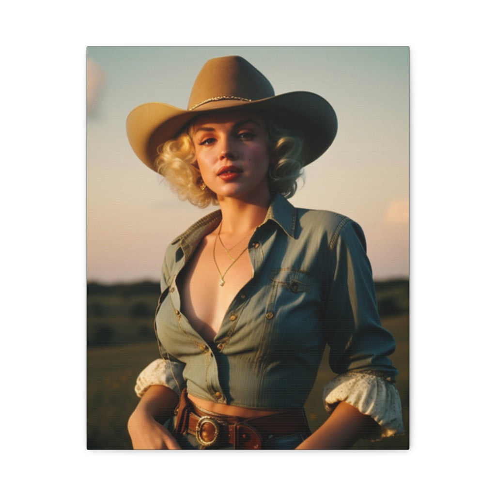 Portrait of a Cowgirl — Original Print