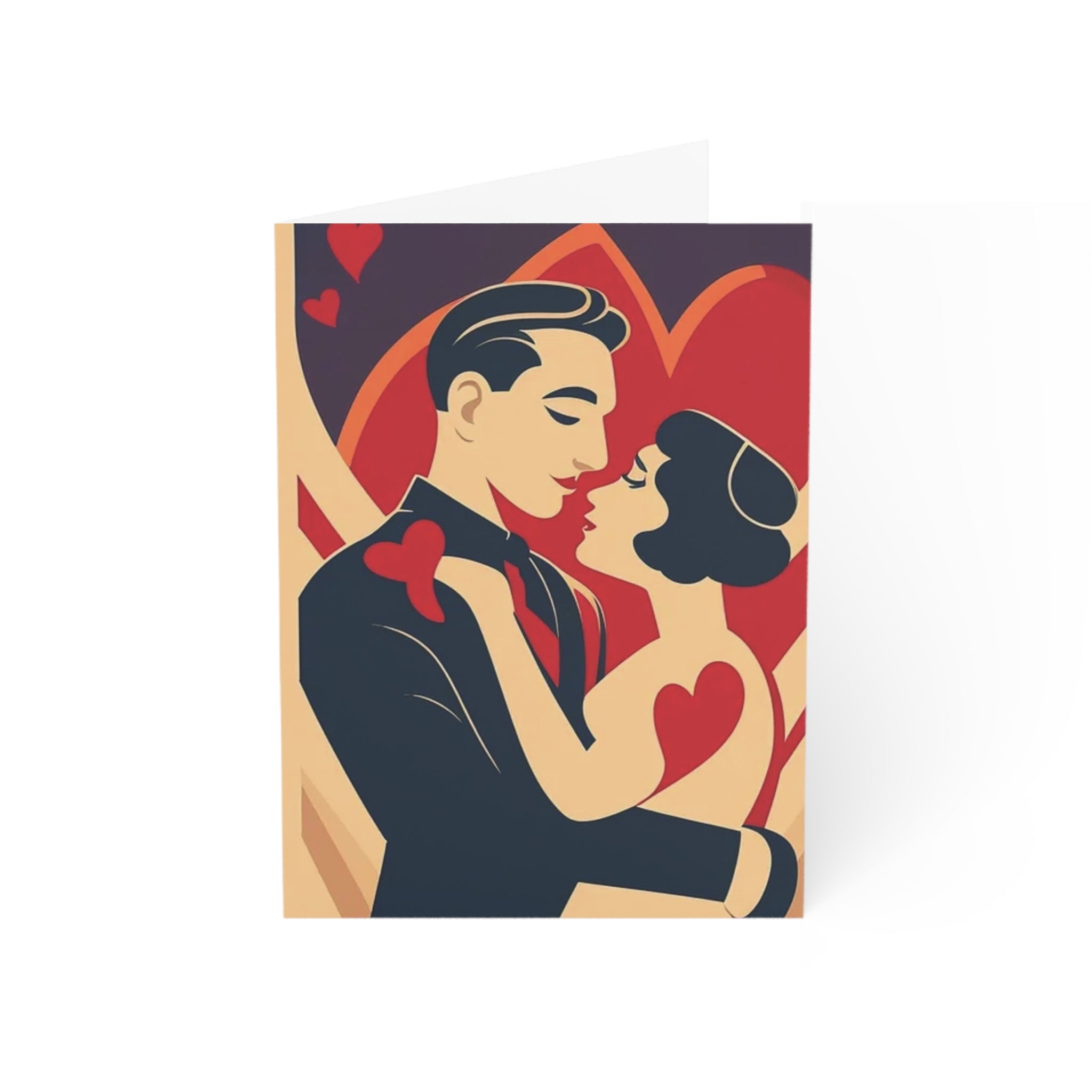 Vintage Romance Greeting Card — Retro