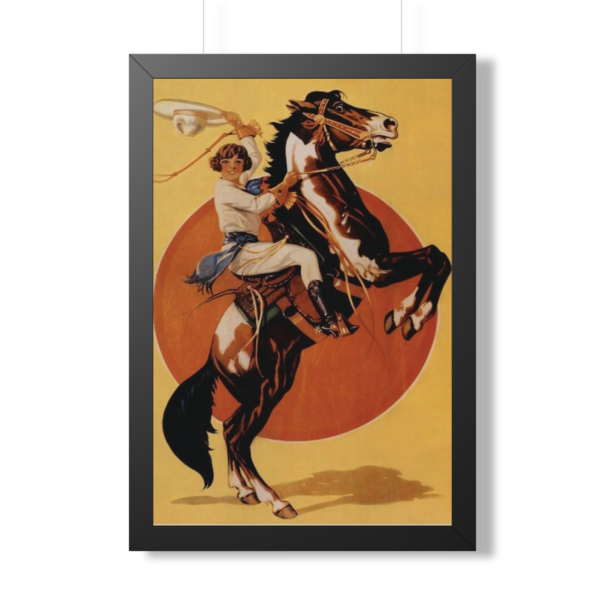 Ride 'Em High Framed Vintage Print