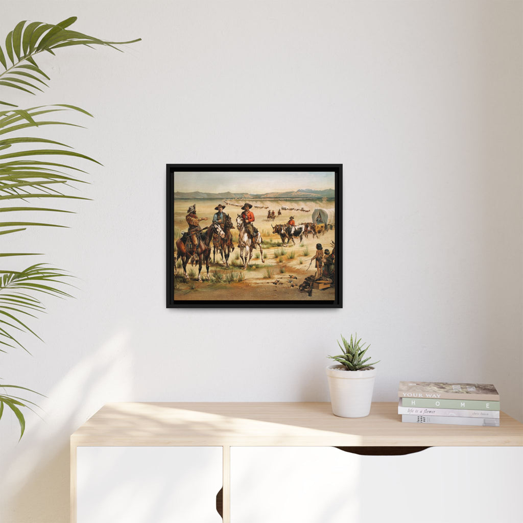 Wagon train - Vintage Print