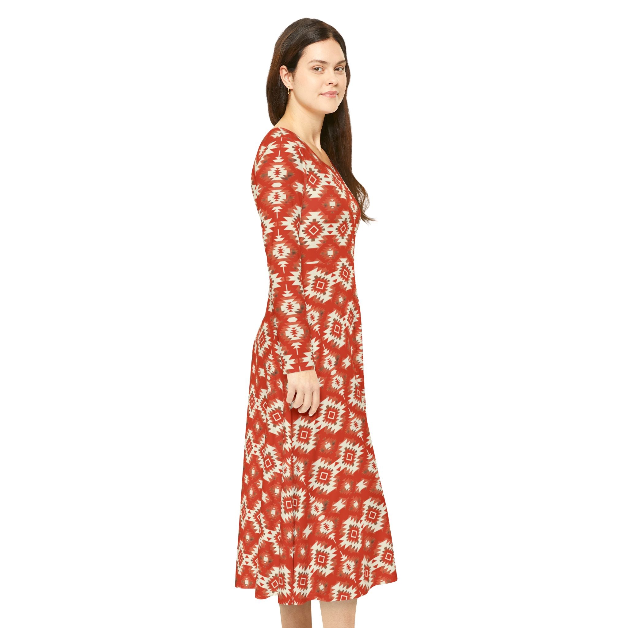 Southwest Blanket Long Sleeve Dress