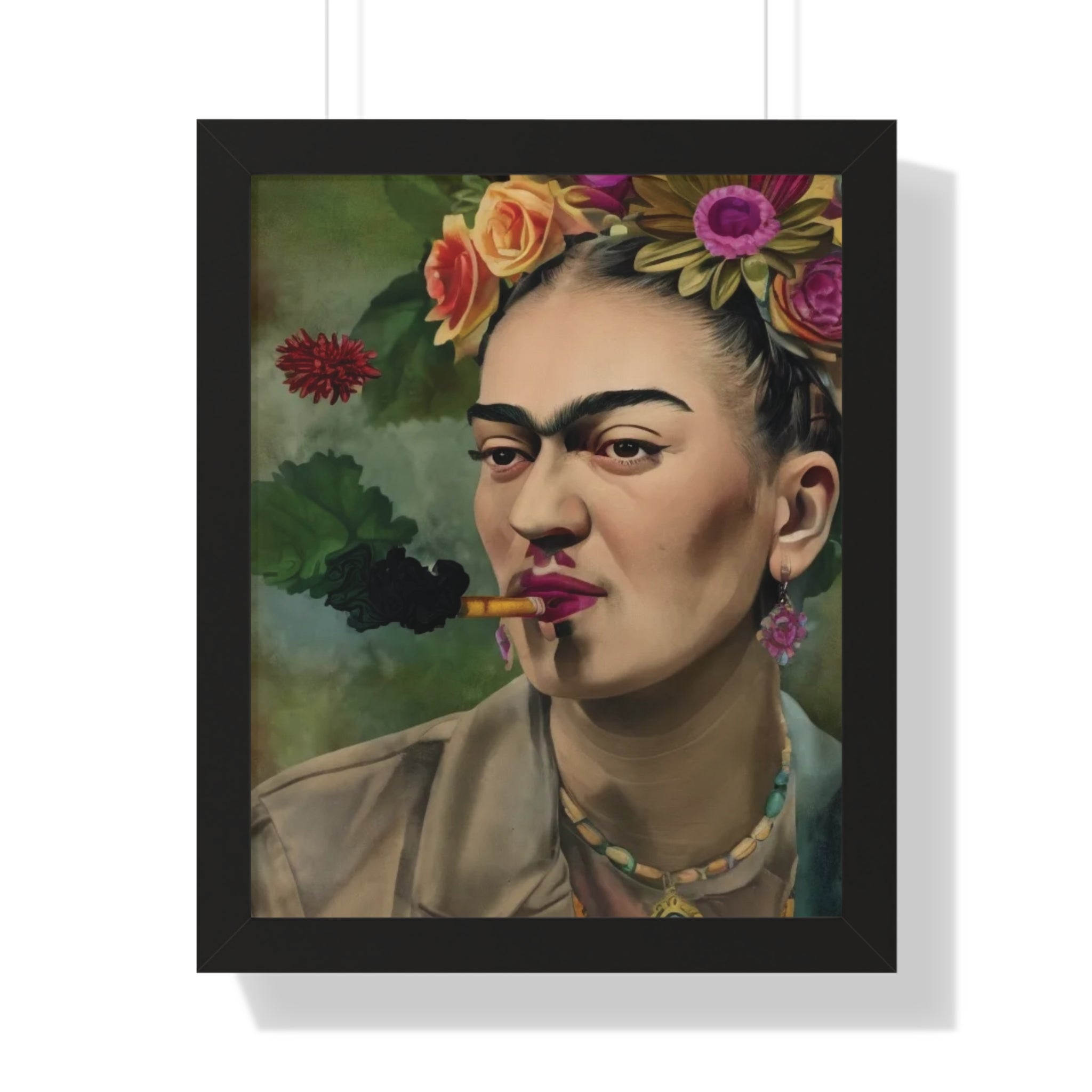 Frida Kahlo Portrait Framed Print