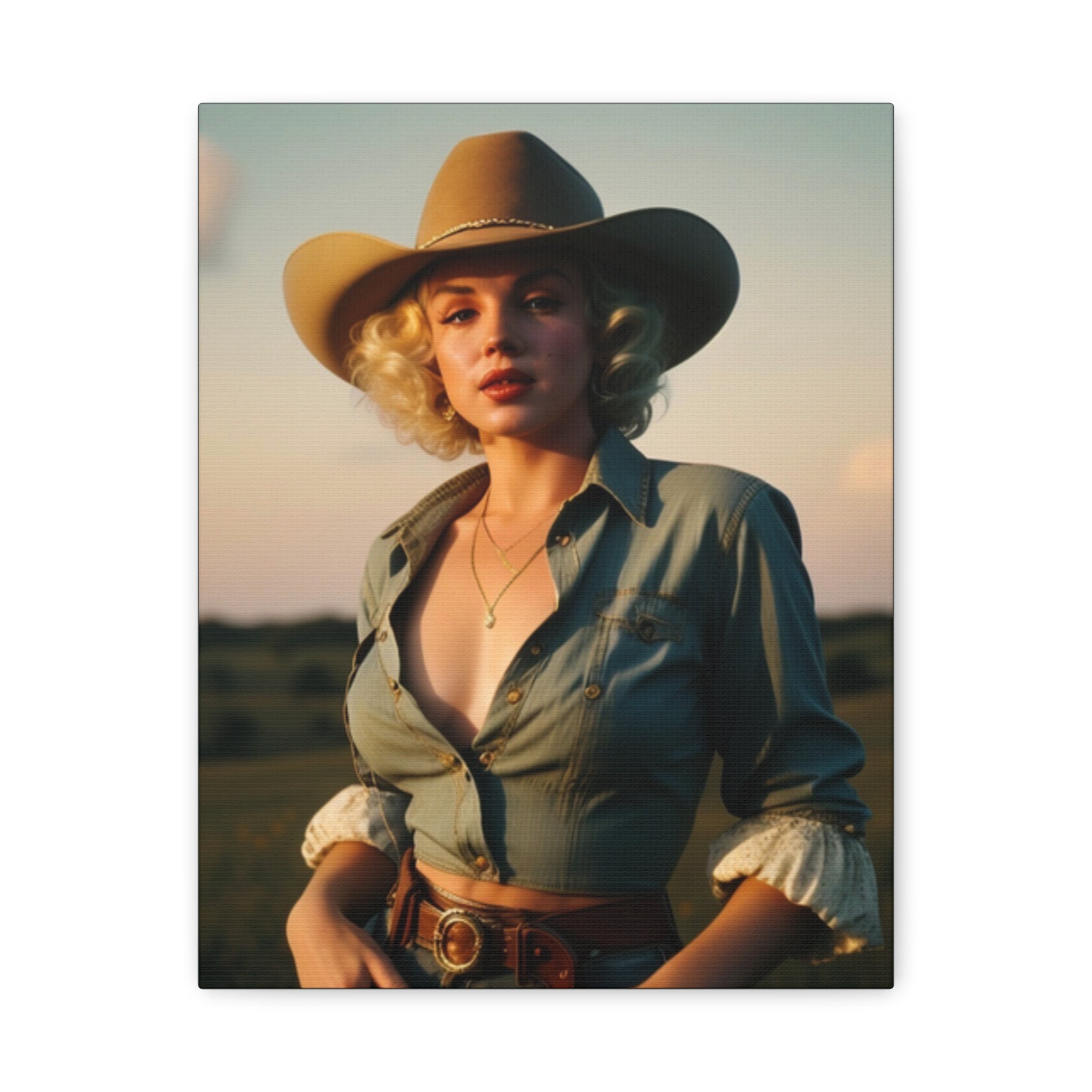 Portrait of a Cowgirl — Original Print
