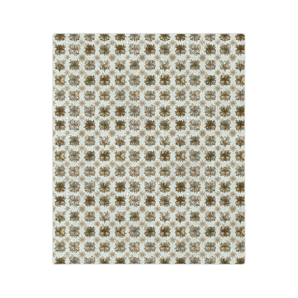 Velveteen Retro Crows Plush Throw