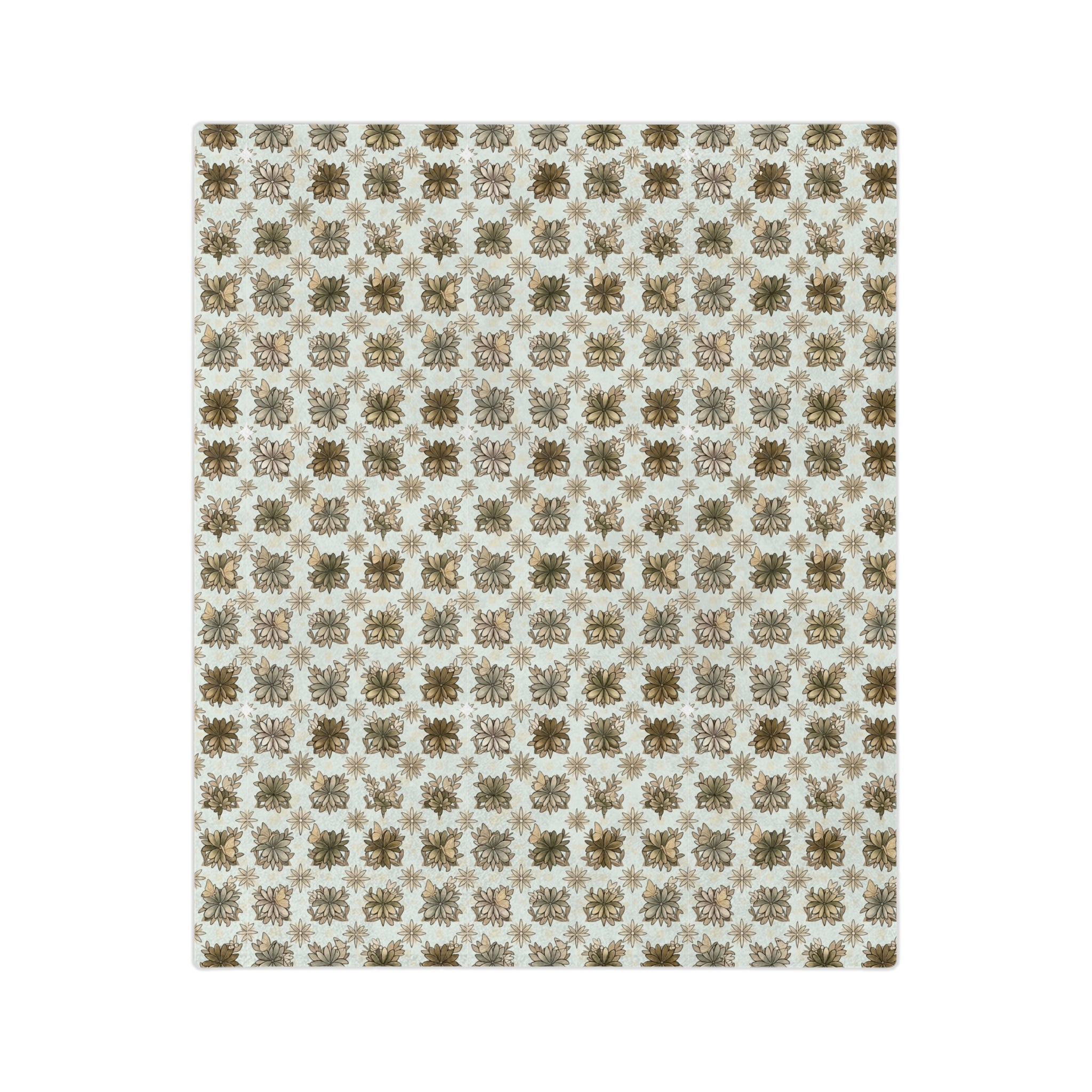 Velveteen Retro Crows Plush Throw