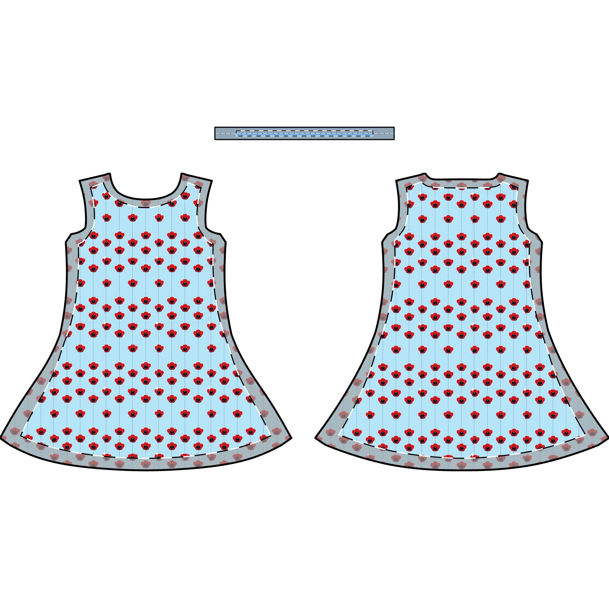Poppy Swing Dress — Women's Casual AOP Dress