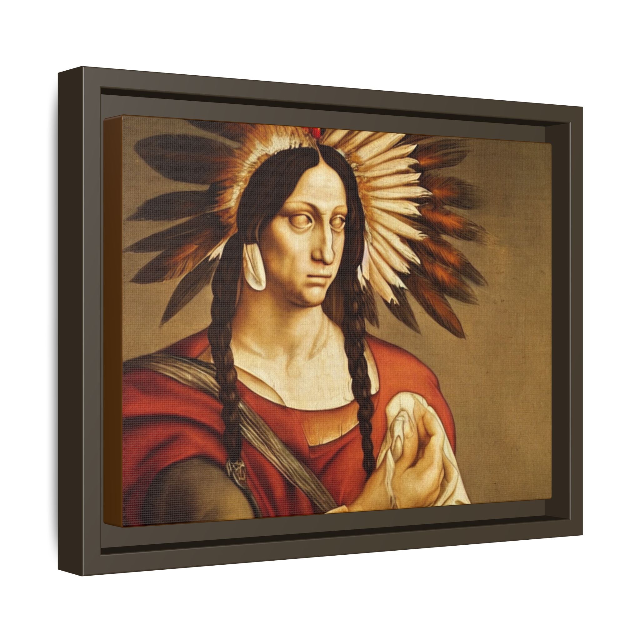 Coyote Woman Portrait - Original Print