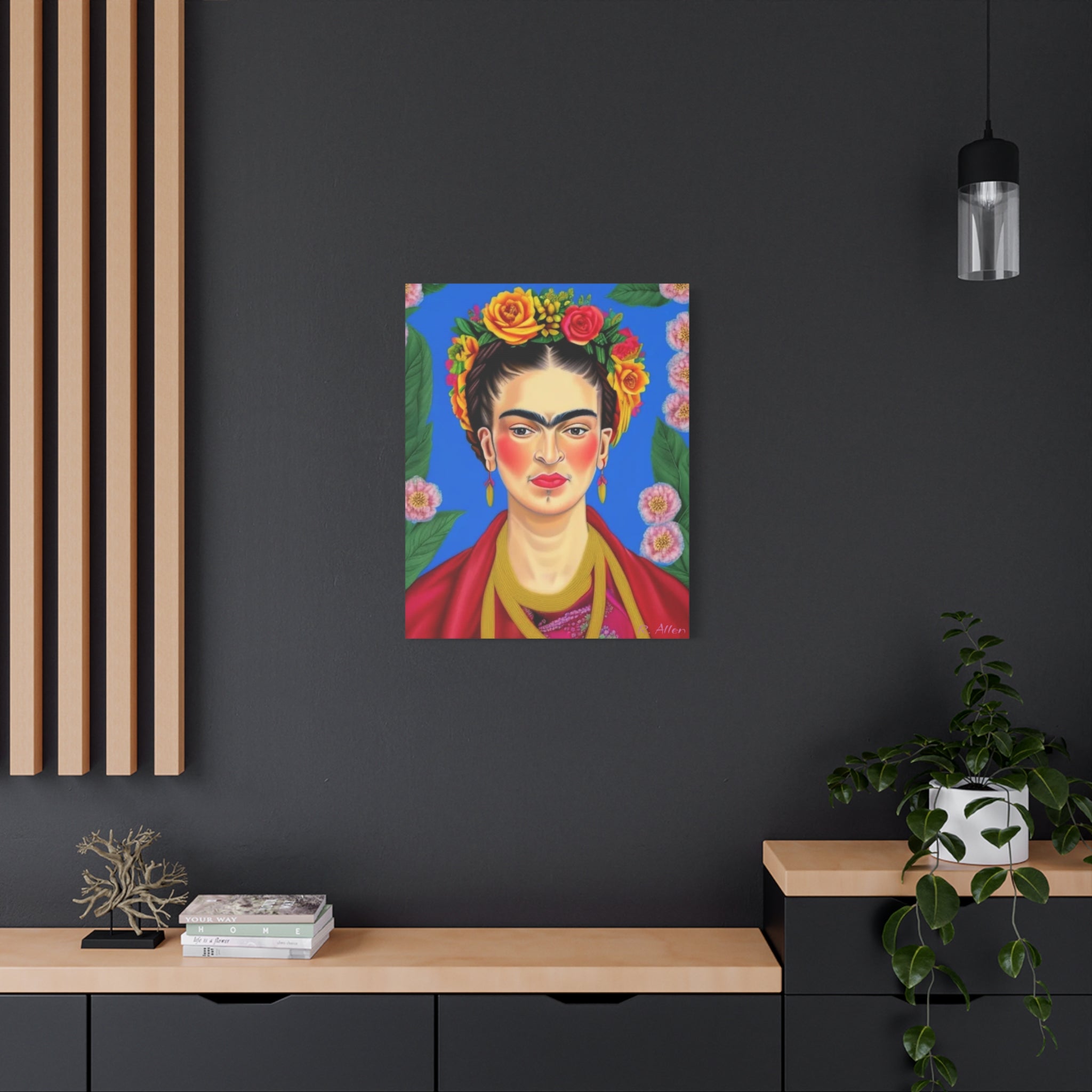 Flower Crown Frida- Original Print