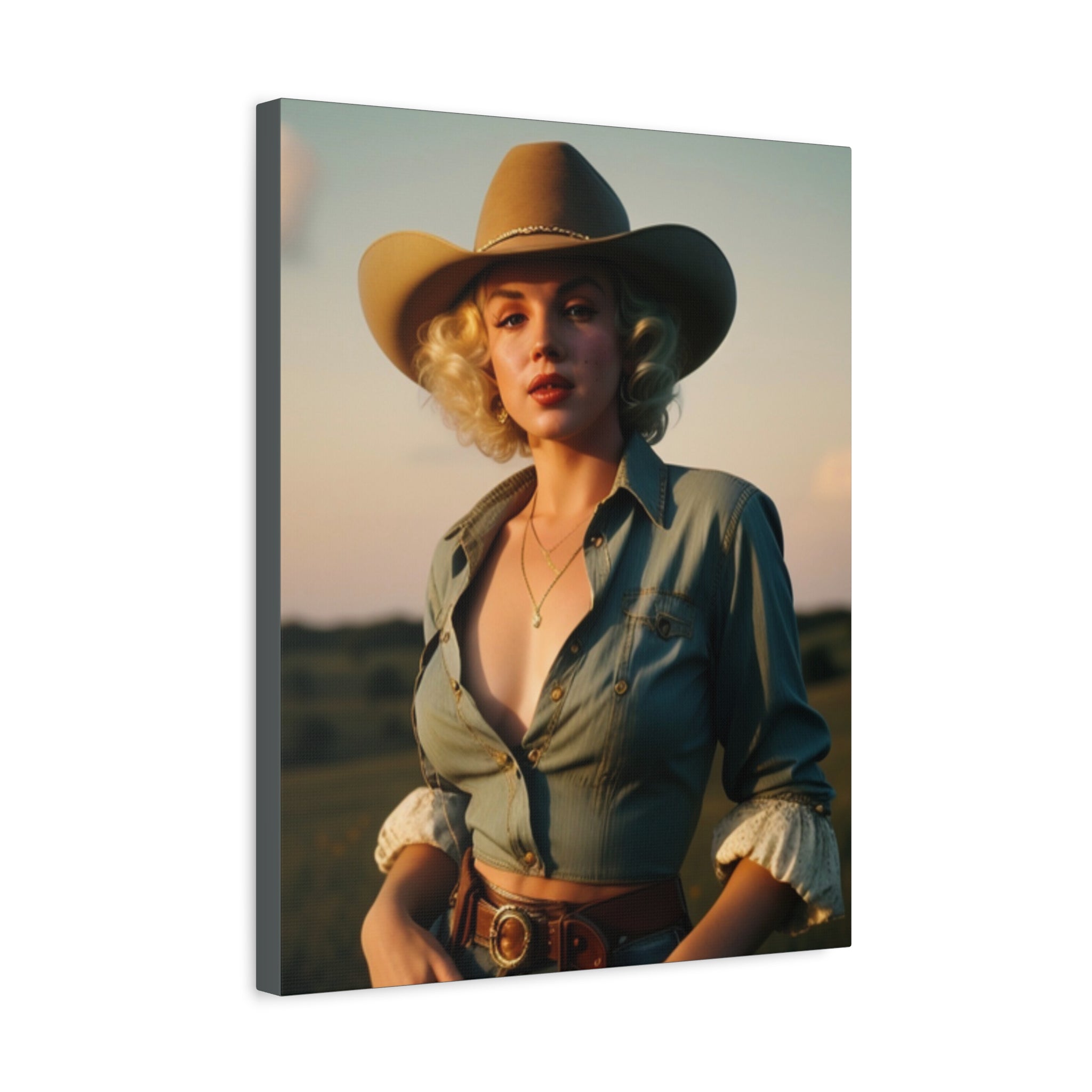 Portrait of a Cowgirl — Original Print