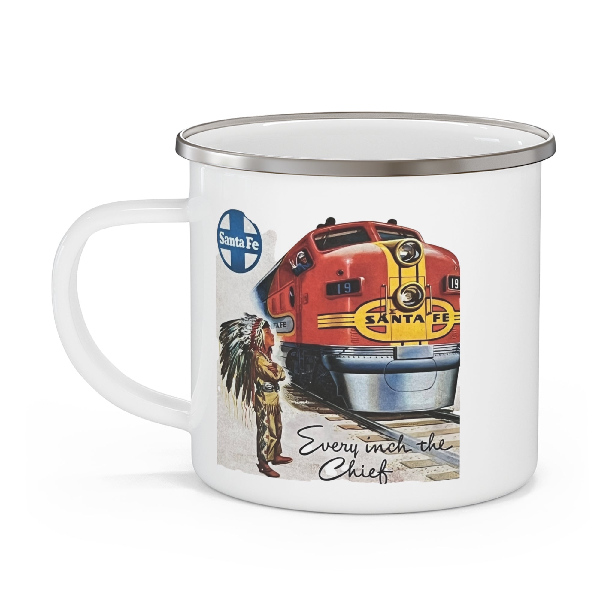 Nostalgia Santa Fe Chief Camping Mug