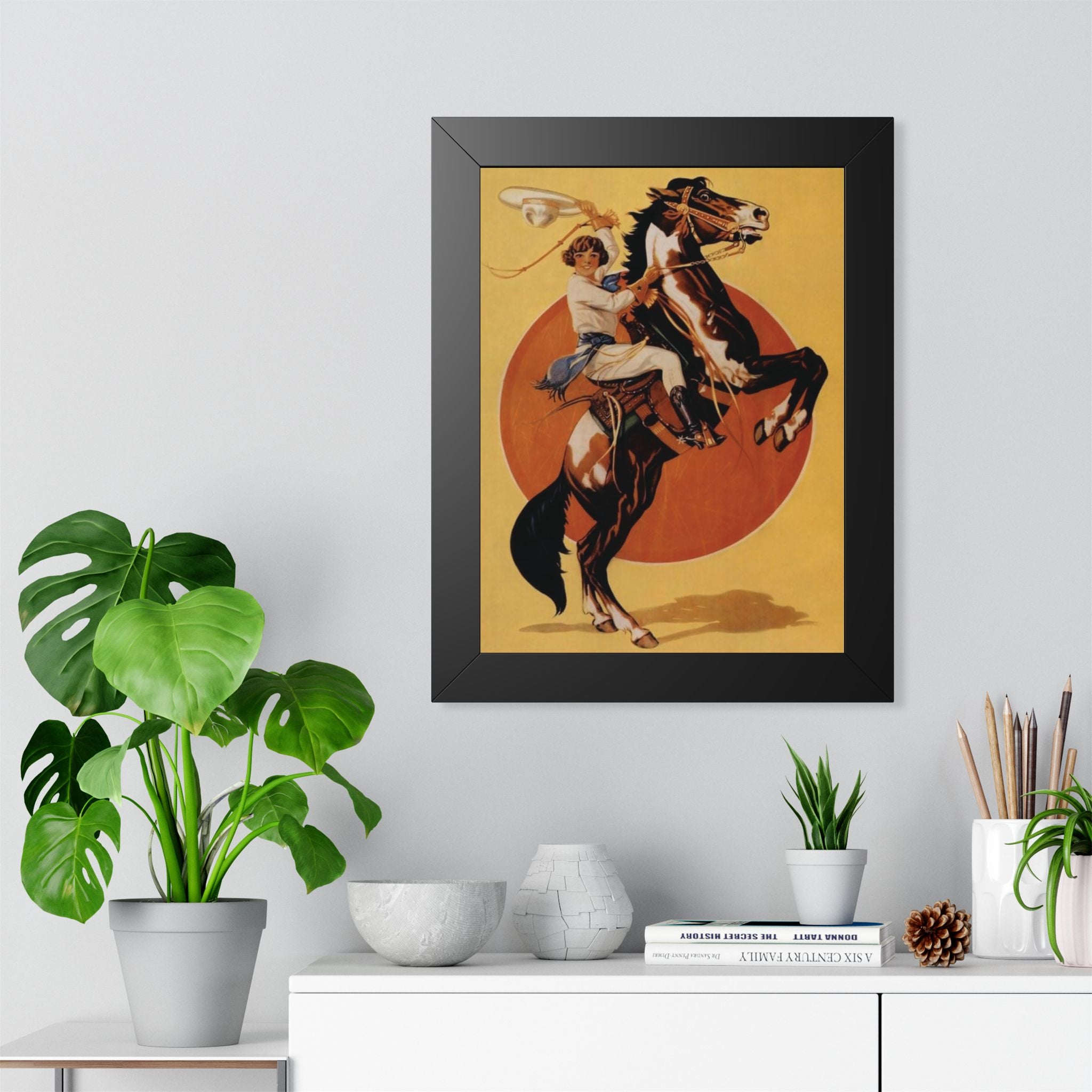 Ride 'Em High Framed Vintage Print