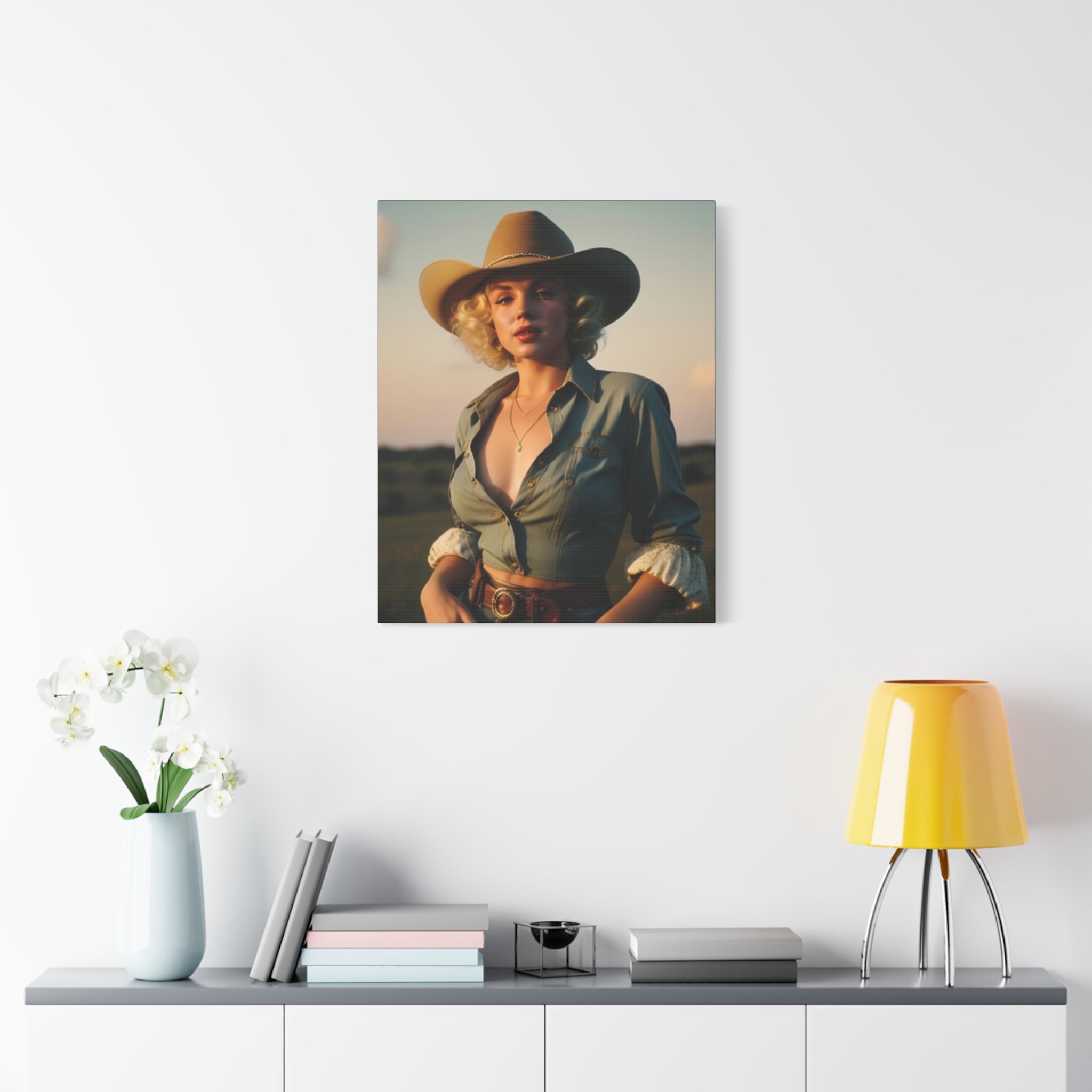 Bombshell Cowgirl — Original Print