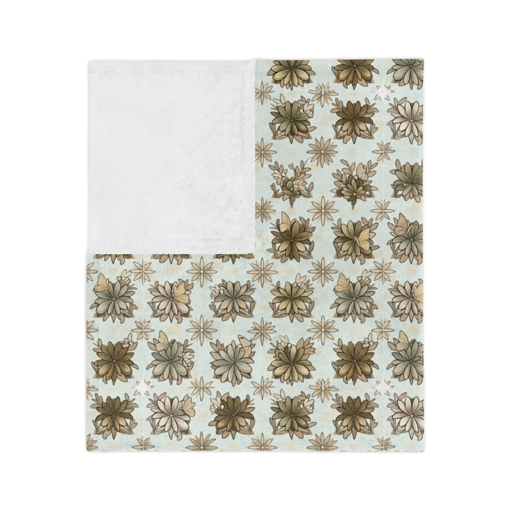 Velveteen Retro Crows Plush Throw