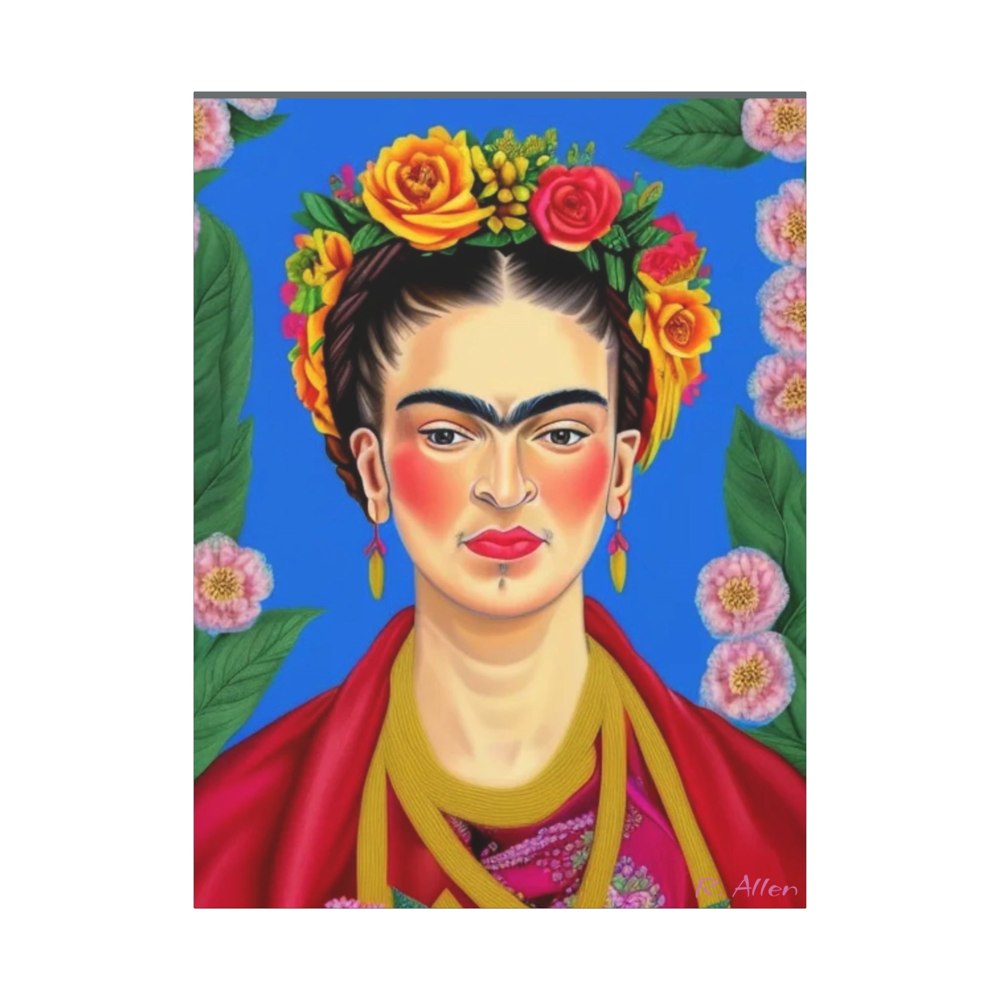 Flower Crown Frida- Original Print