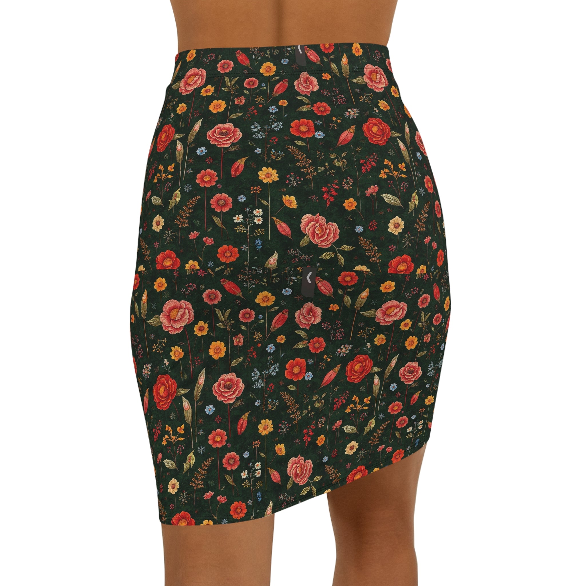 Women's Mid-Waist Pencil Skirt (AOP)