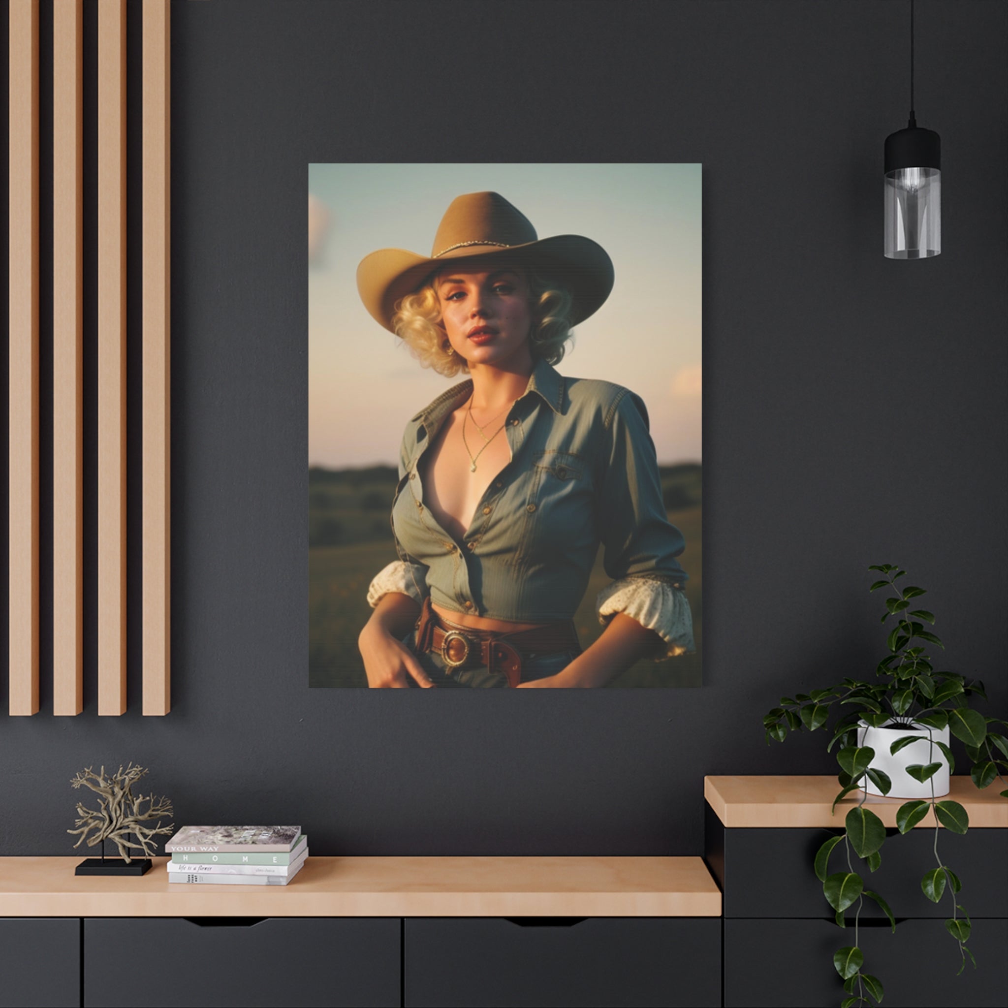 Bombshell Cowgirl — Original Print