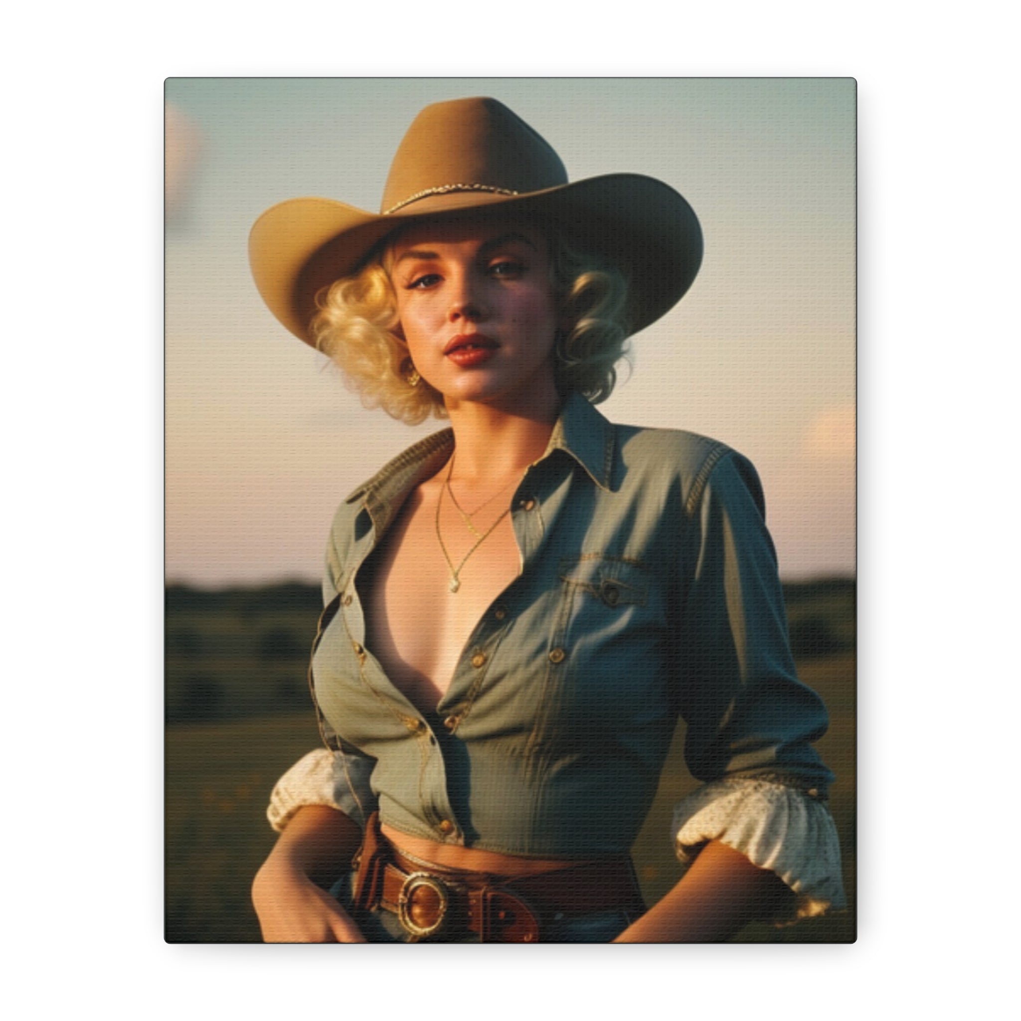 Portrait of a Cowgirl — Original Print