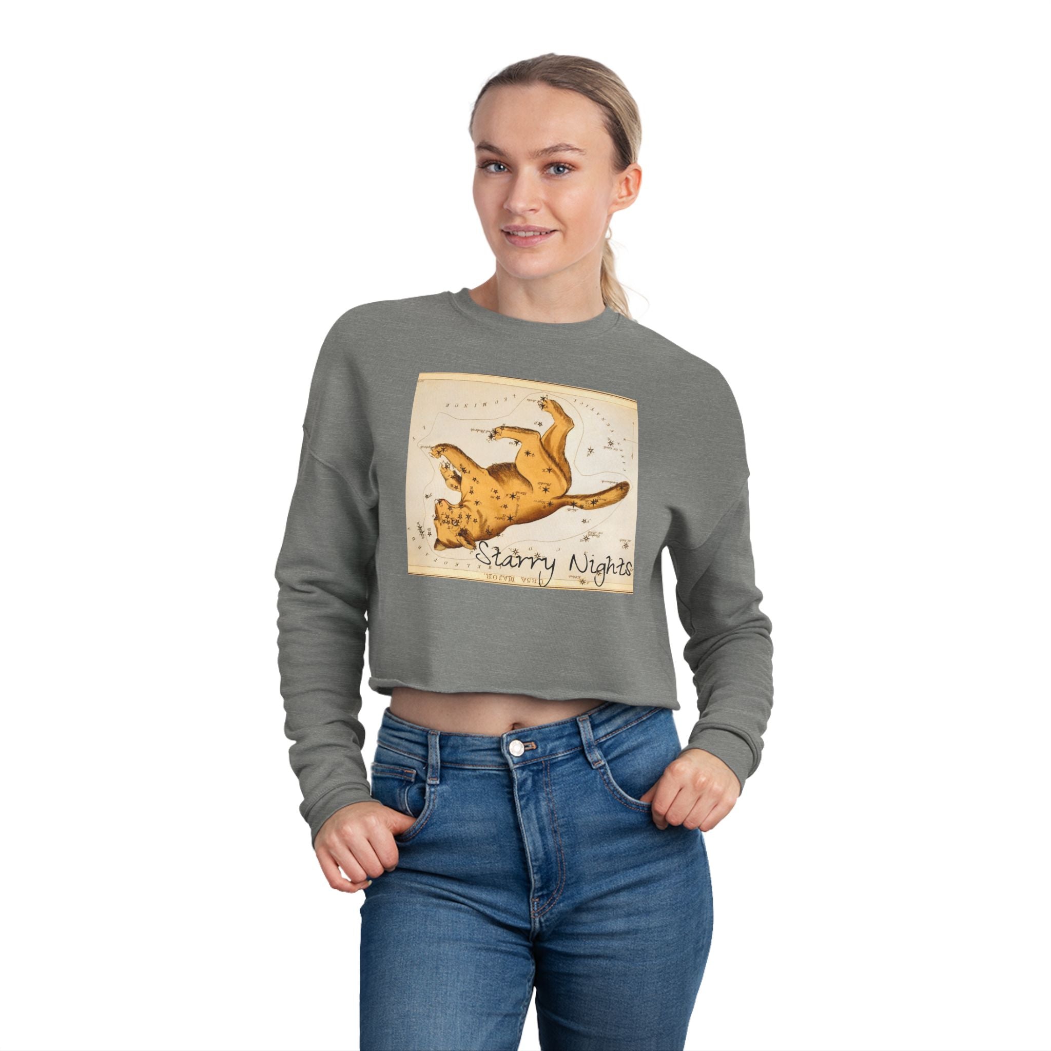 Starry Nights Roadtrip Cropped Sweatshirt