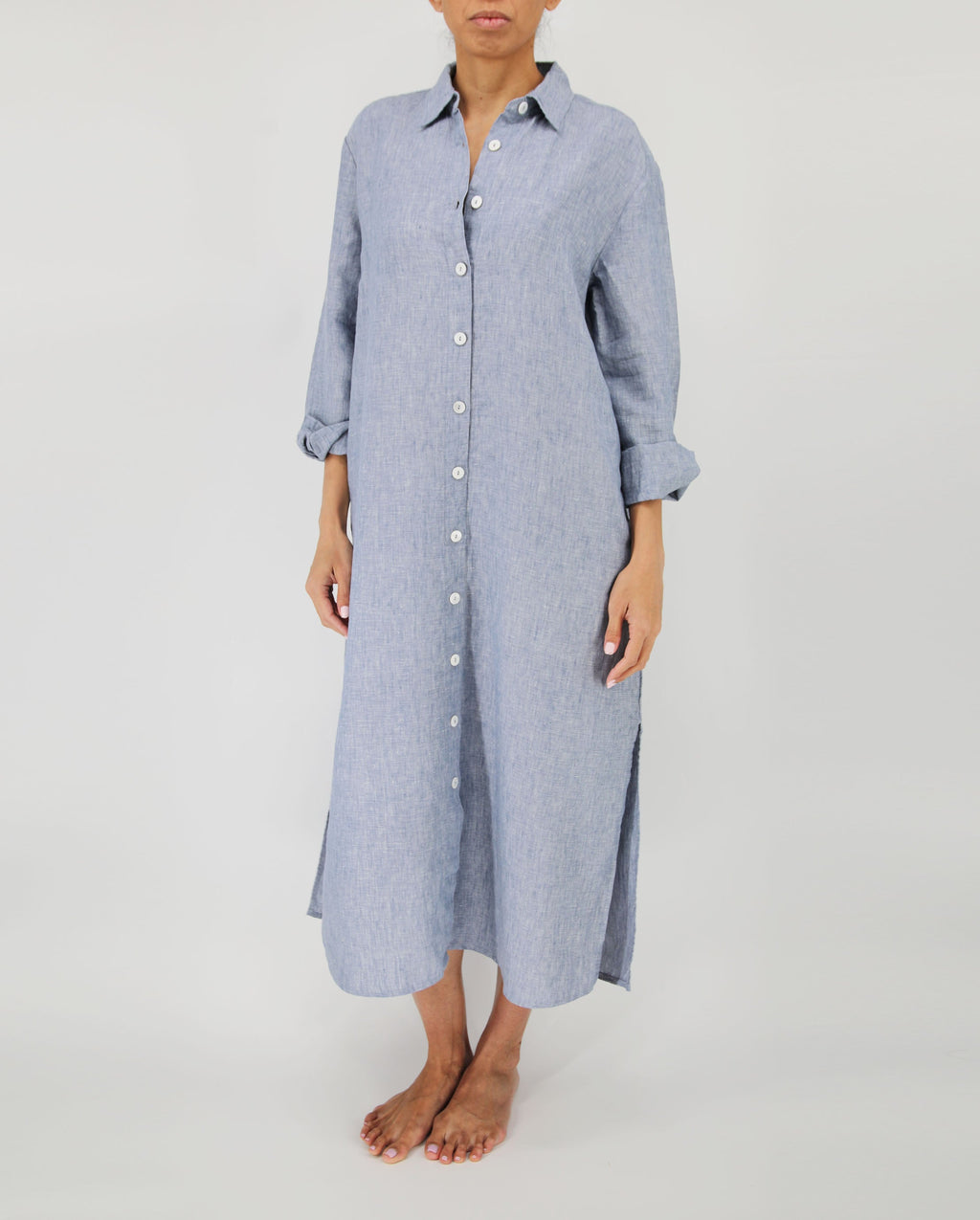 French Linen Maxi Dress