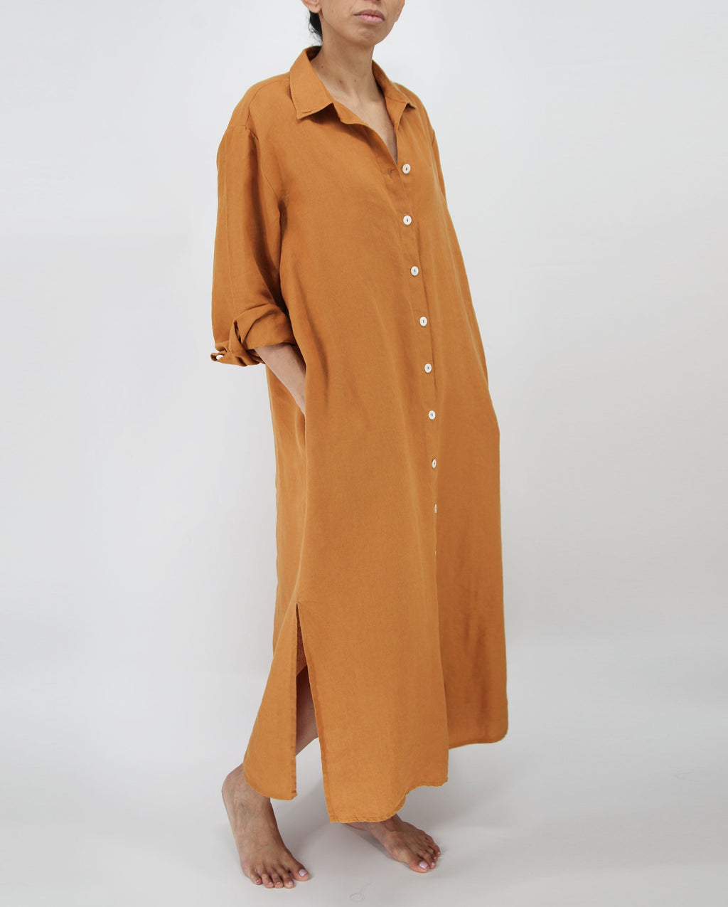 French Linen Maxi Dress