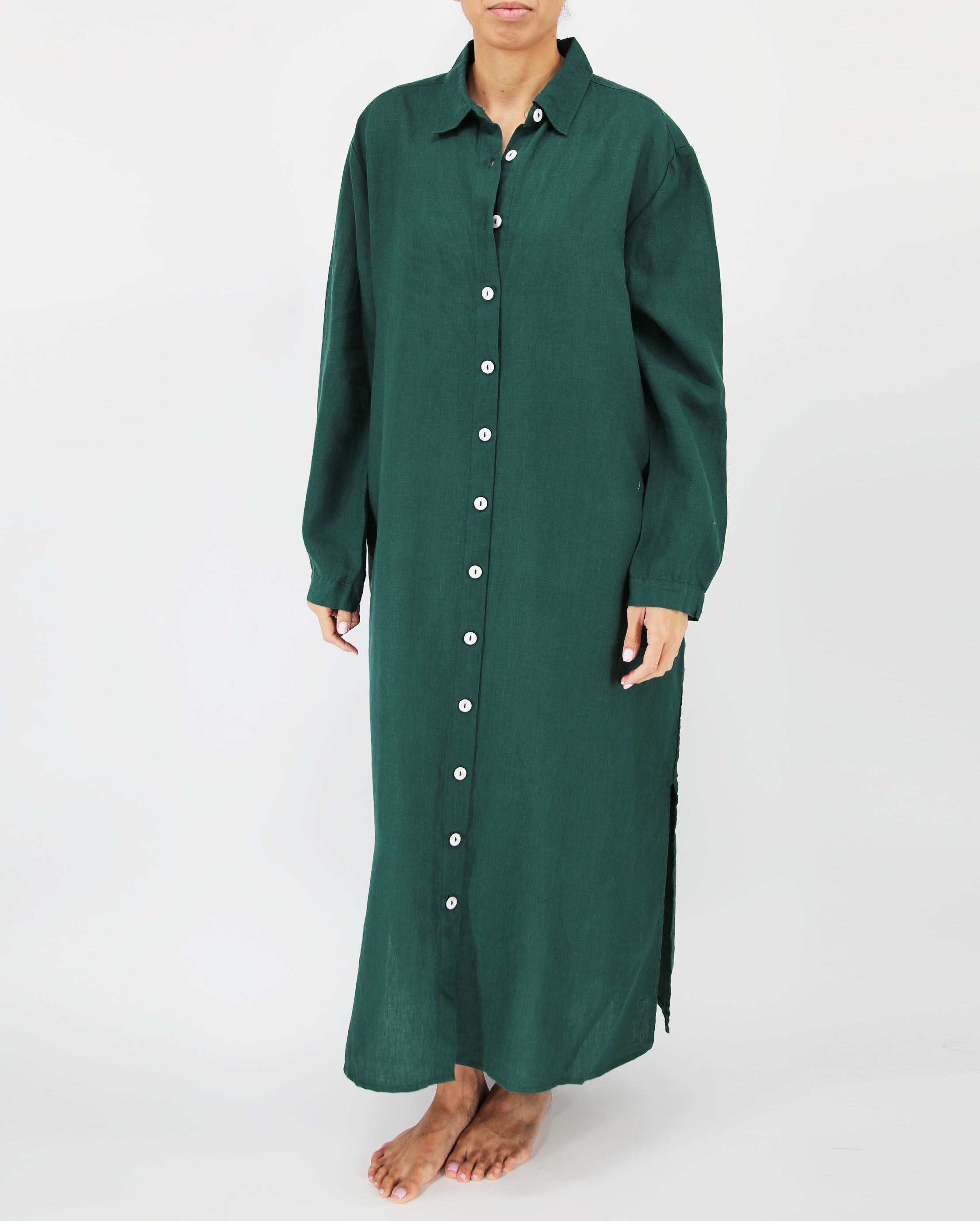 French Linen Maxi Dress