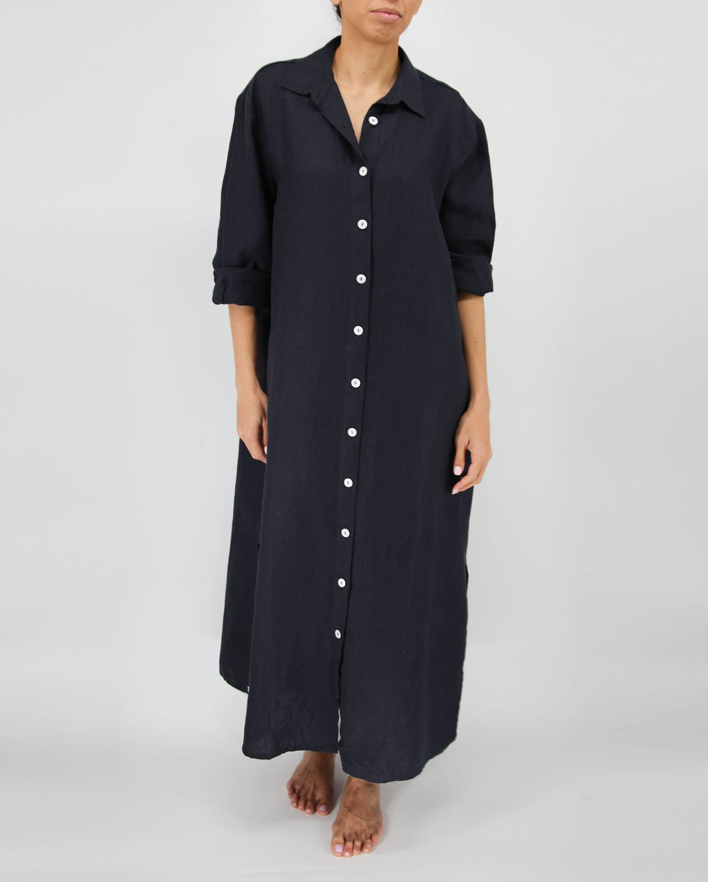 French Linen Maxi Dress